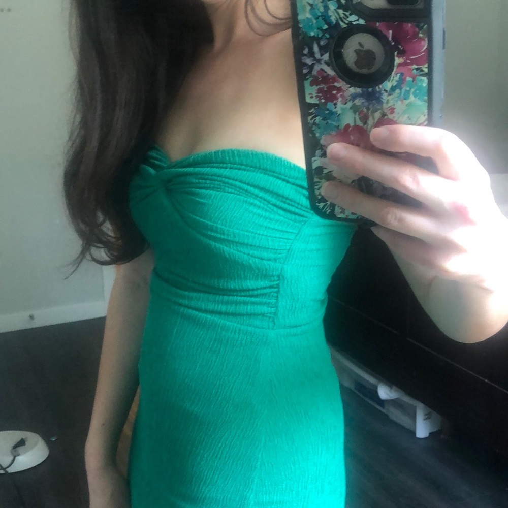 Mango crinkle strapless tube dress - Picture 5 of 5